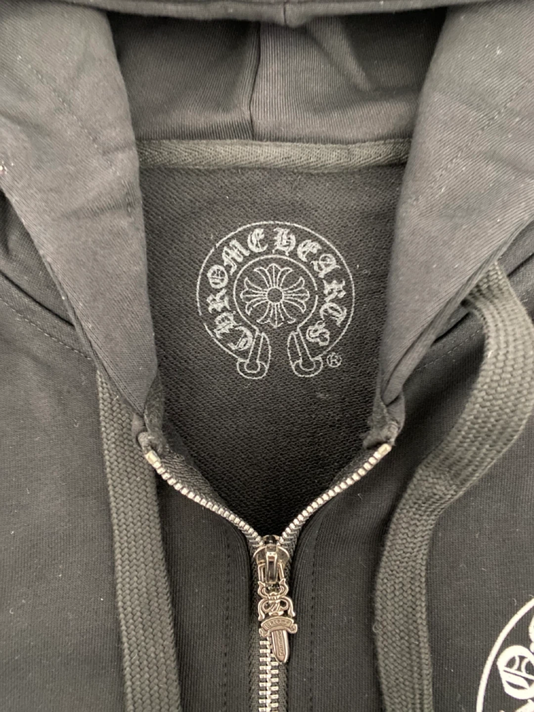 Chrome Hearts Black Zip-Up Hoodie - photo 2