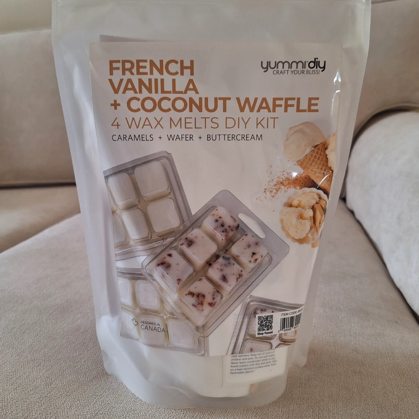Yummidiy French Vanilla Waffle 4 Wax Melts DIY Kit - photo 2