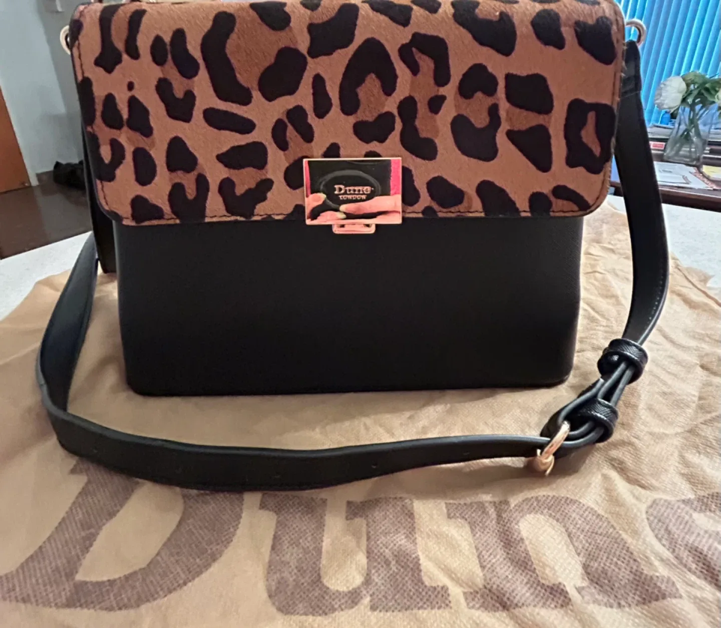 Black & Leopard Print Handbag #Cleanout image indicator(6)
