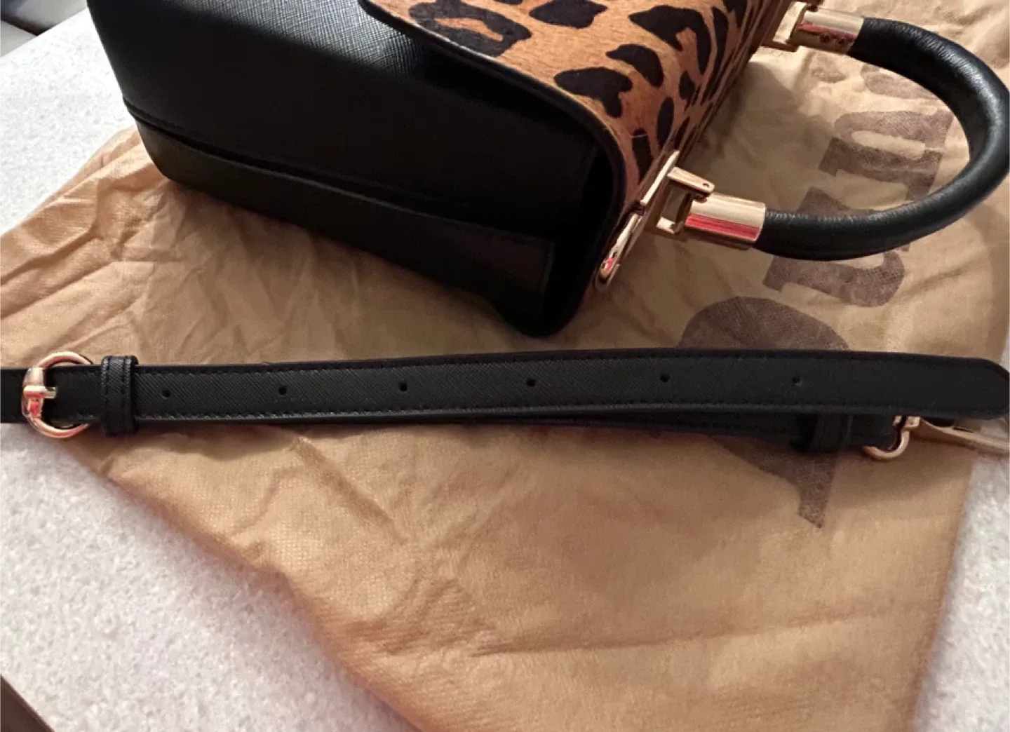 Black & Leopard Print Handbag #Cleanout image indicator(7)