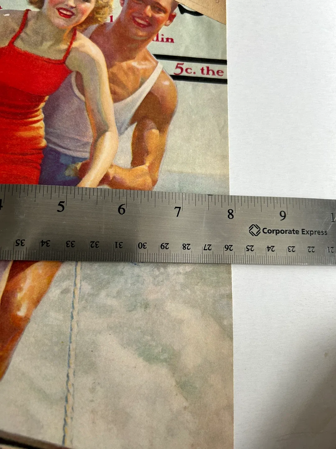 water skiing sports summer Art deco magazine ad cottage image indicator(5)