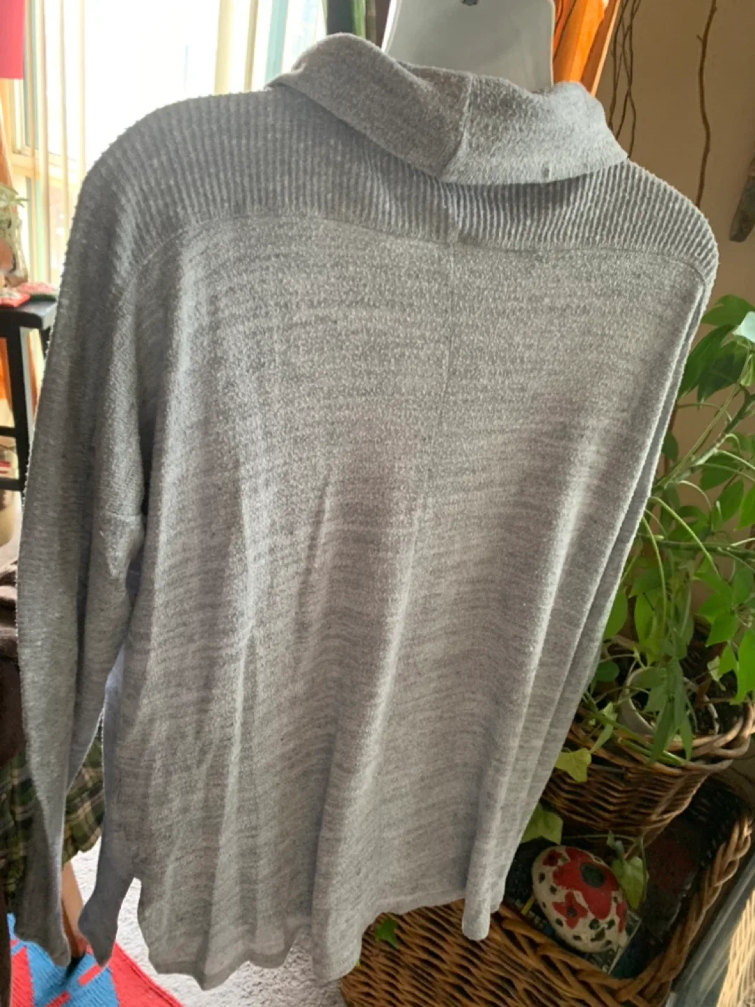 Balance Harmony Grey Cowl Neck Top image indicator(2)