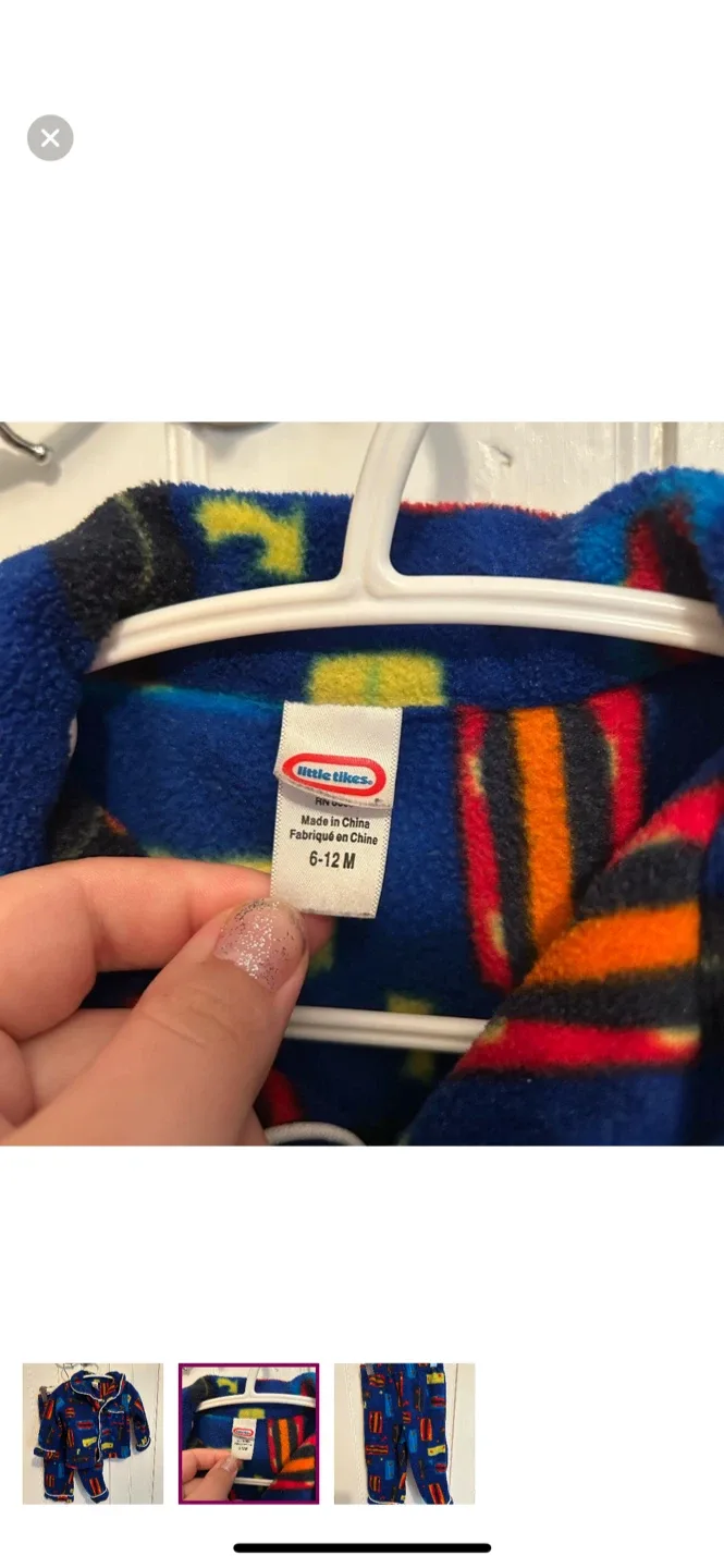 Little Tikes Fleece Pajamas - Size 6-12M image indicator(2)