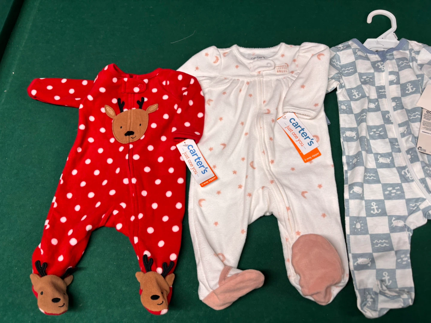 Carter's   Each $5 New born to 3M Baby Pajama Lot - photo 2