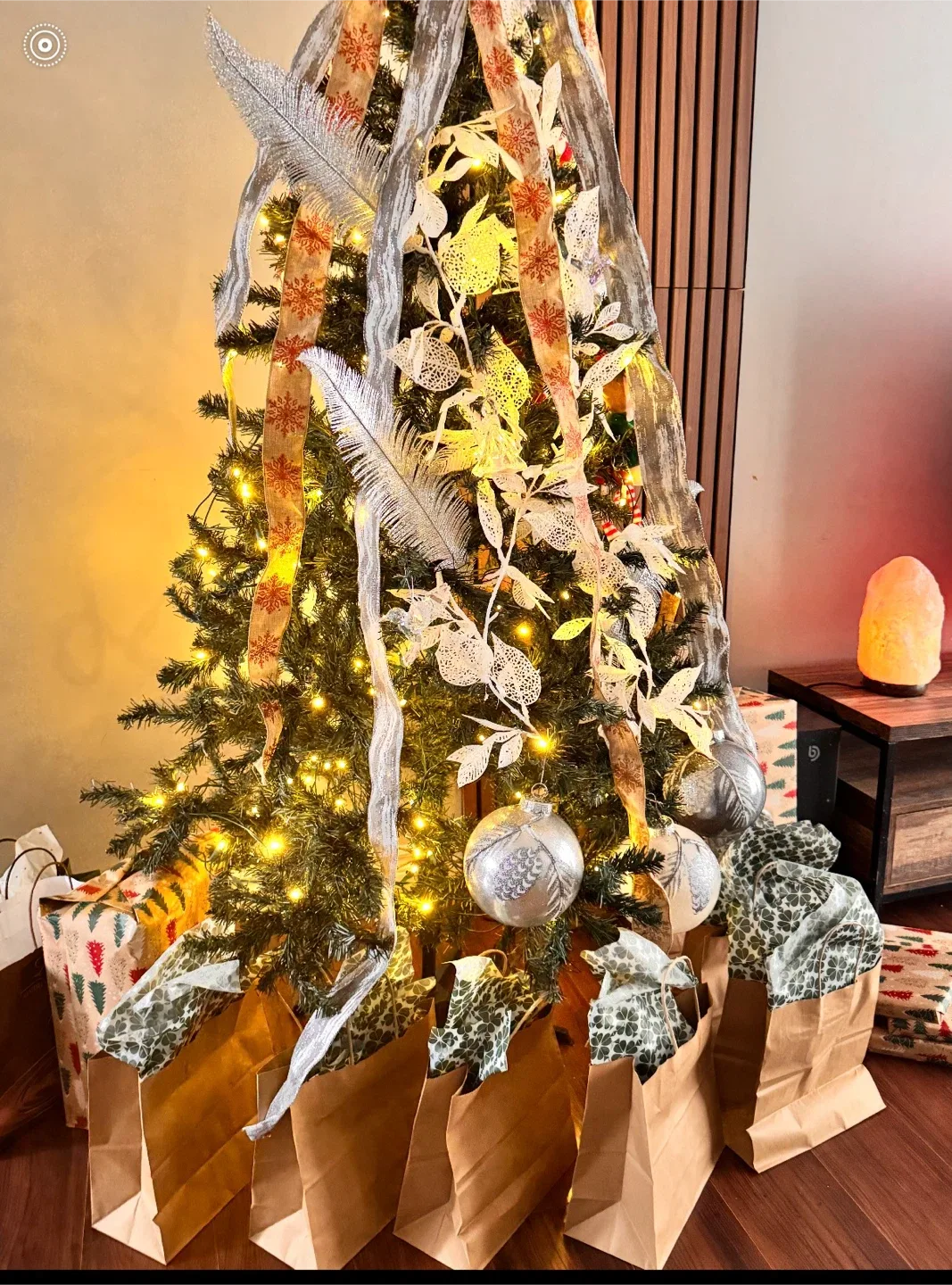 Decorated Christmas Tree with Ornaments