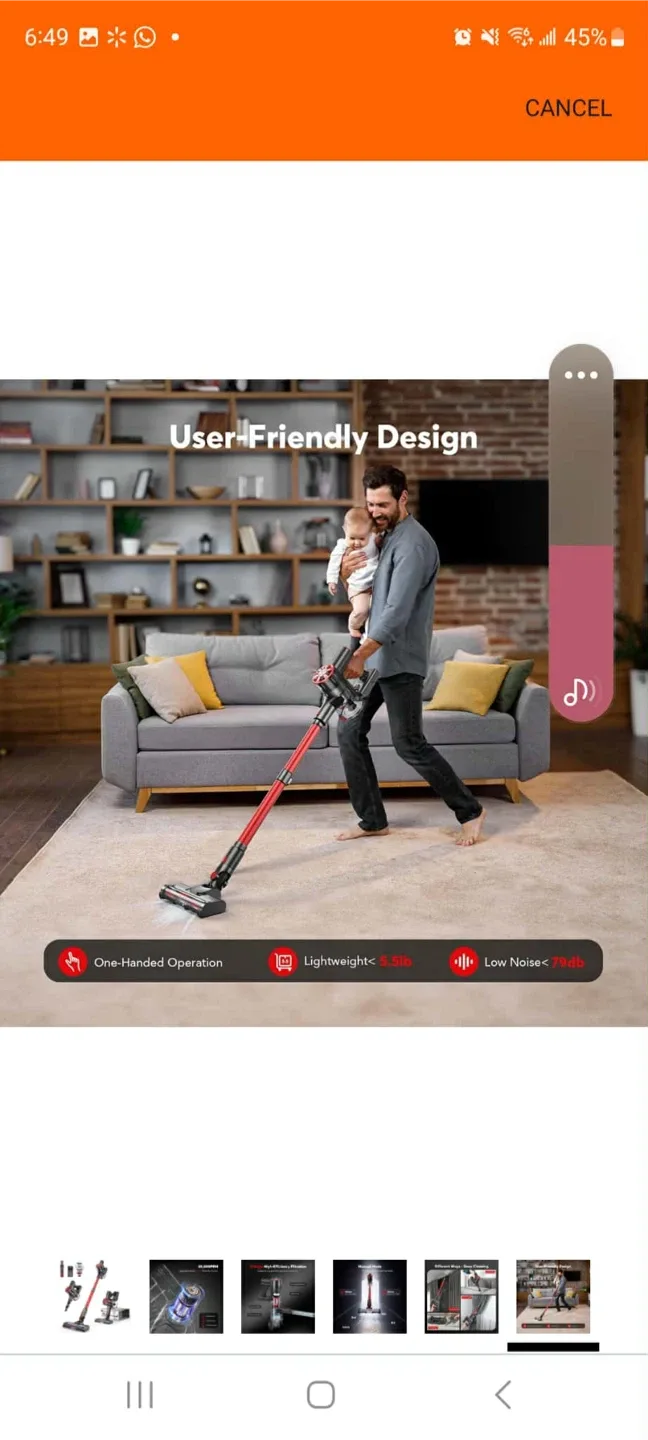 Cordless Vacuum Cleaner image indicator(6)