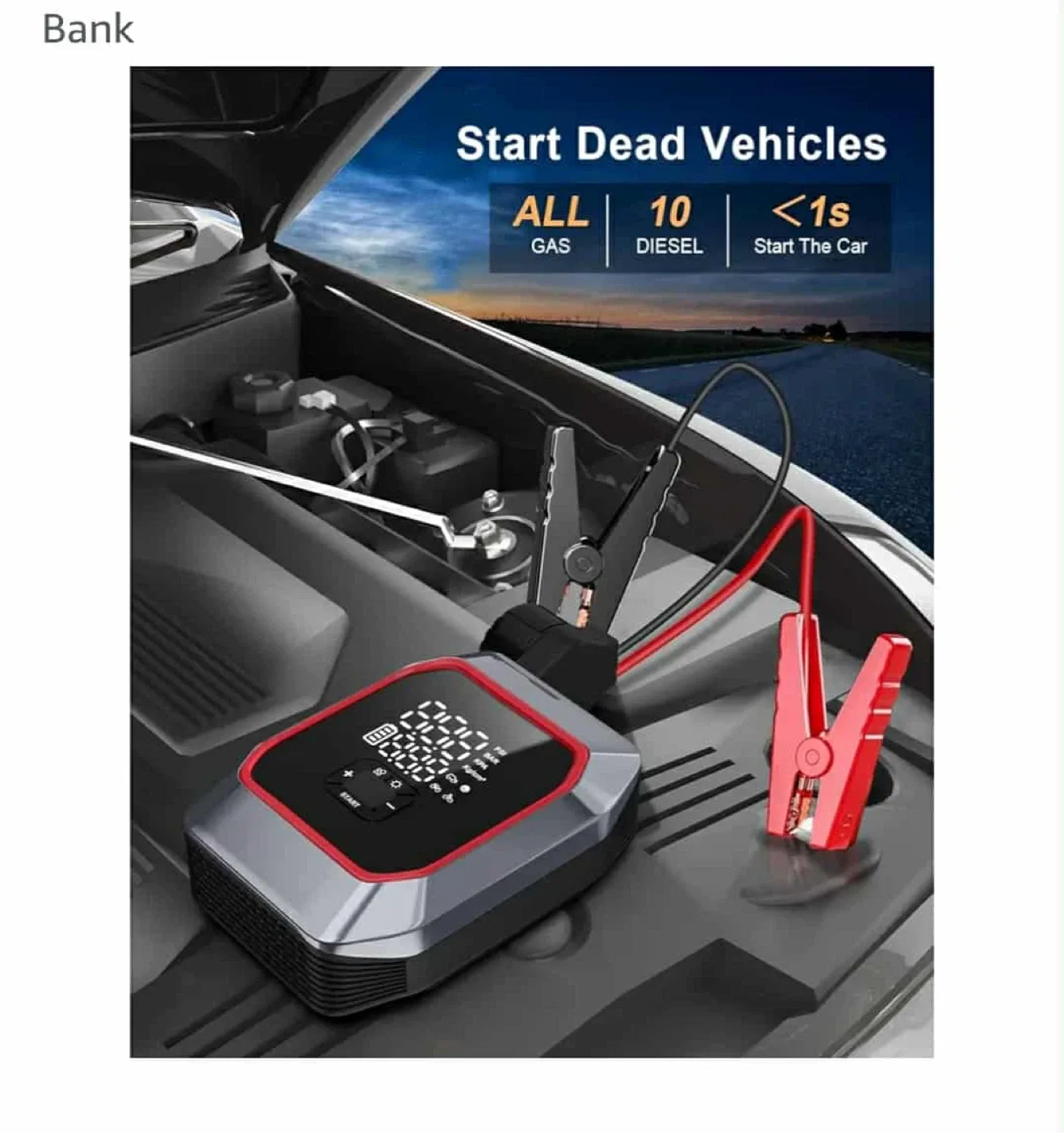 Powerful Air Compressor & Jump Starter image indicator(3)