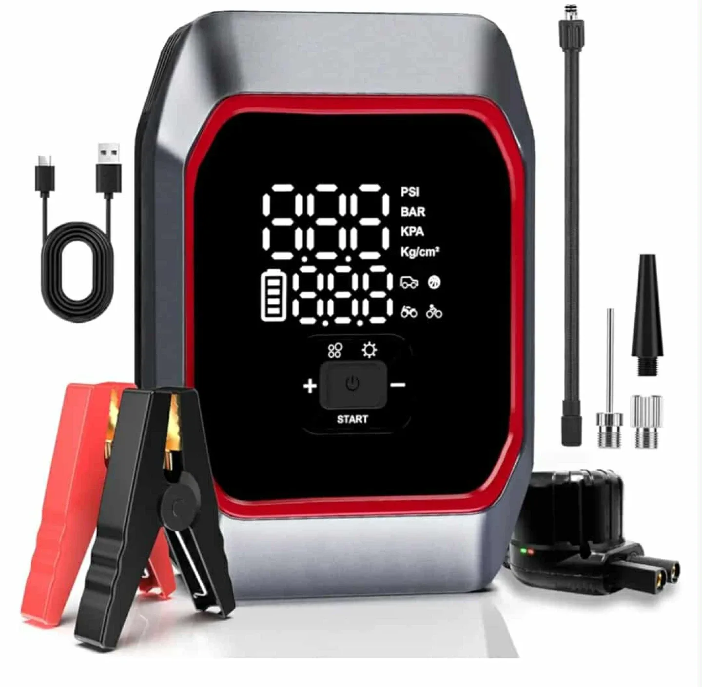 Powerful Air Compressor & Jump Starter