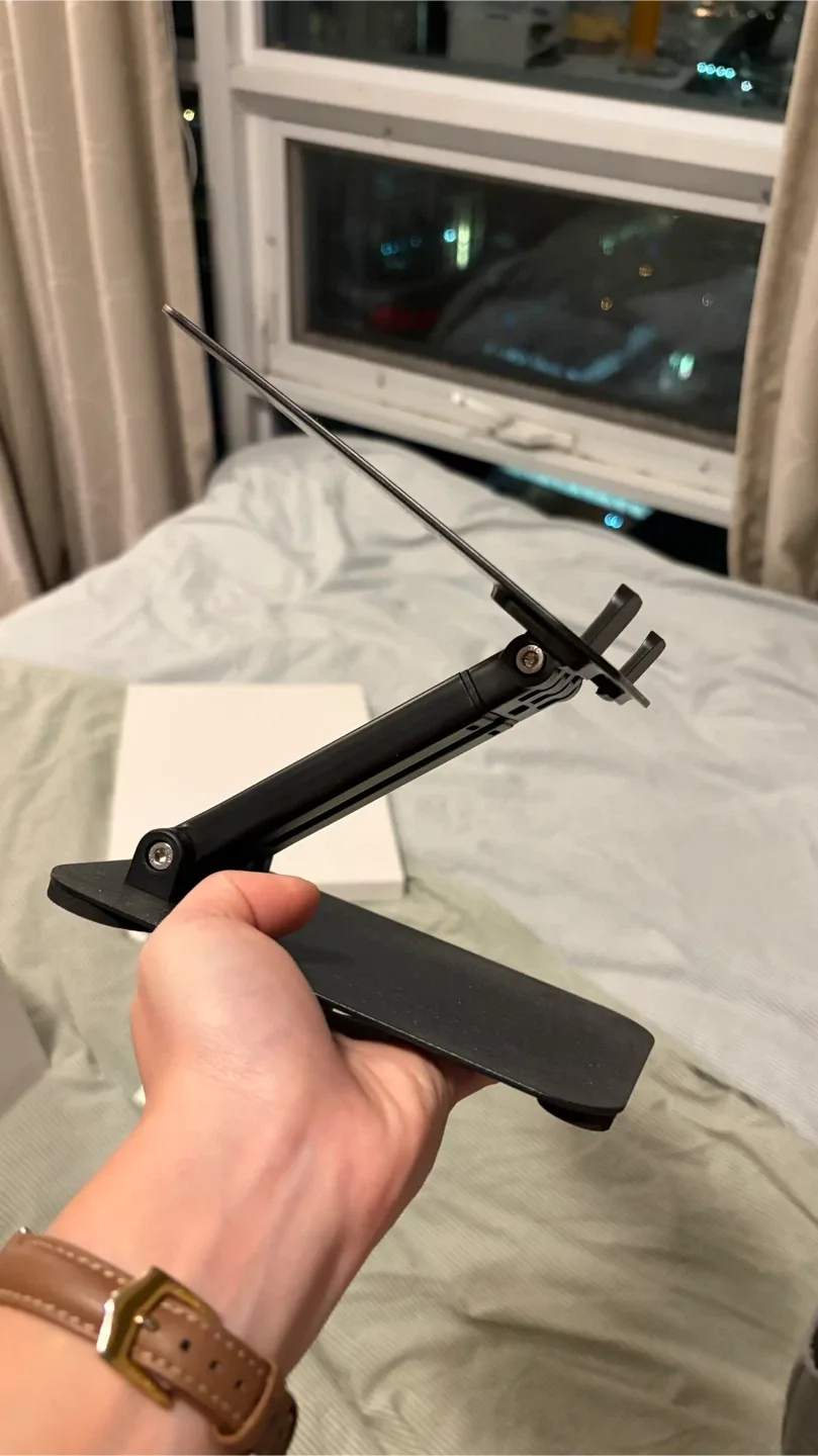 LISEN Adjustable Tablet/Phone Stand - Black image indicator(4)