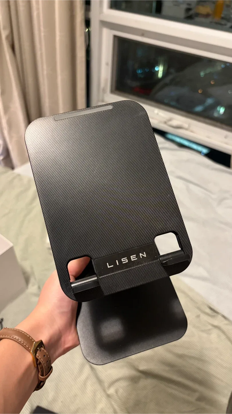 LISEN Adjustable Tablet/Phone Stand - Black image indicator(3)