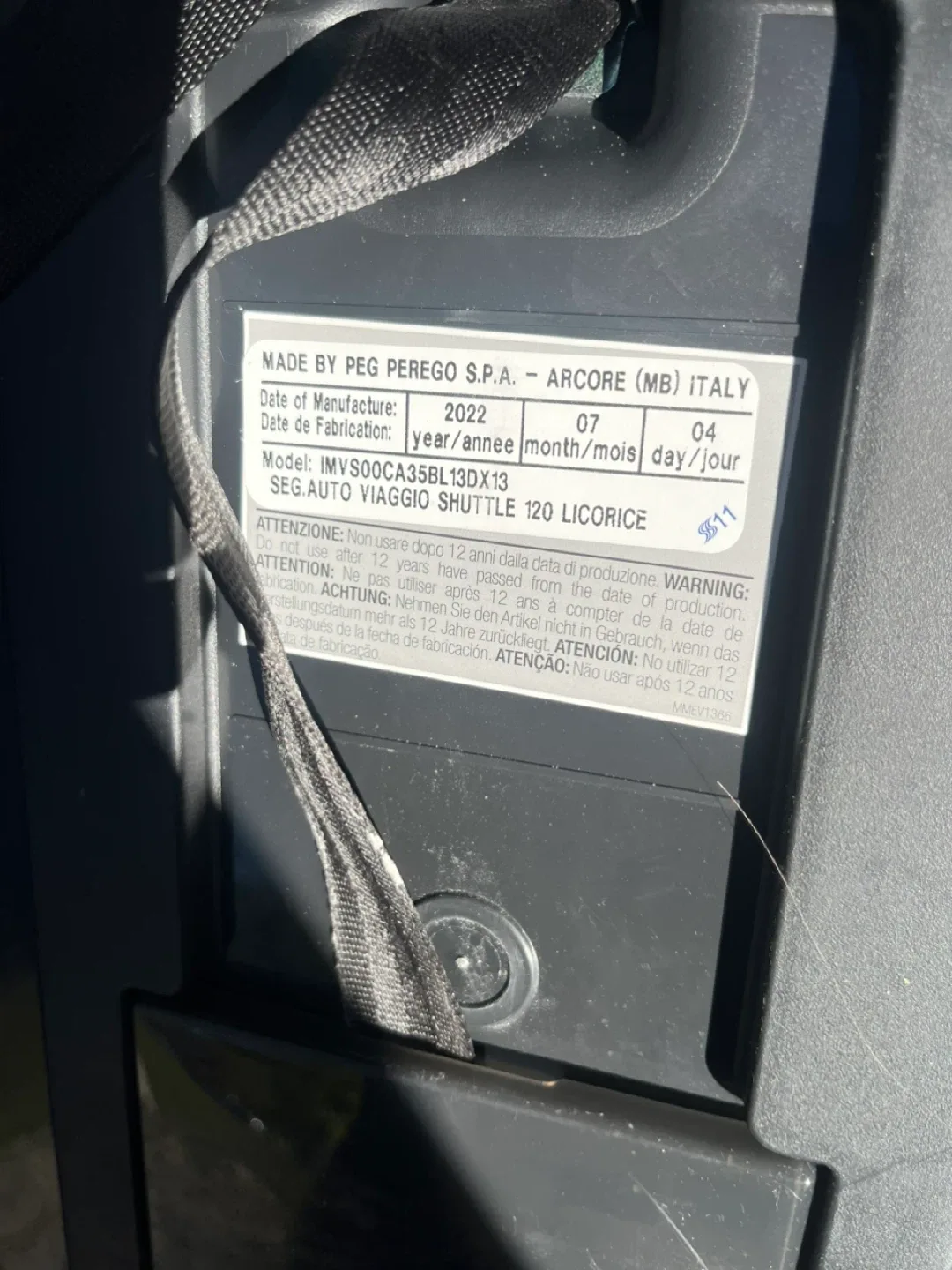 Peg Perego Viaggio Shuttle 120 Booster Seat image indicator(2)