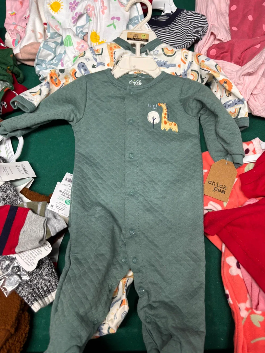 Each $5 Chick Pea 2-Pack Coveralls (6-9 Months)