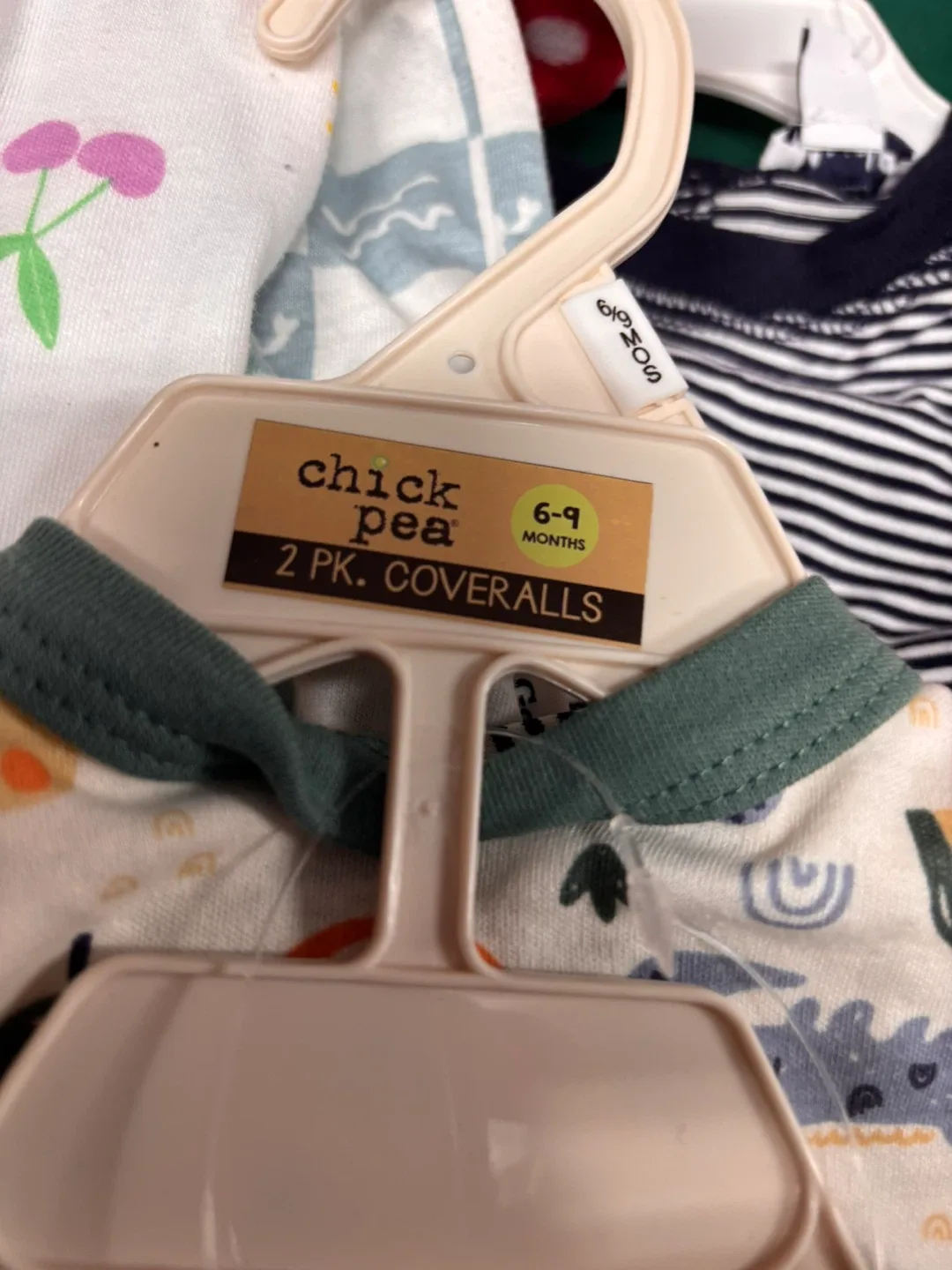 Each $5 Chick Pea 2-Pack Coveralls (6-9 Months) image indicator(3)