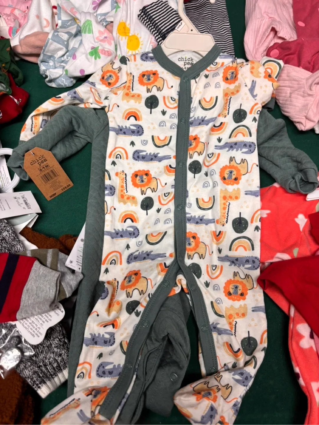 Each $5 Chick Pea 2-Pack Coveralls (6-9 Months) image indicator(2)