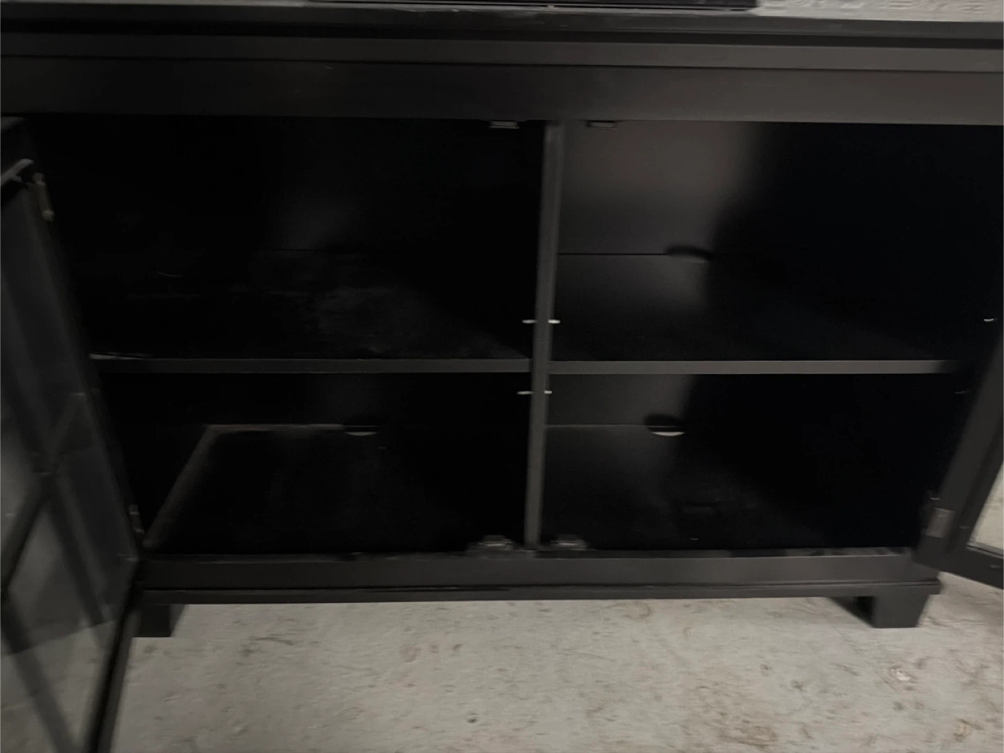 Black TV Stand Cabinet - photo 2