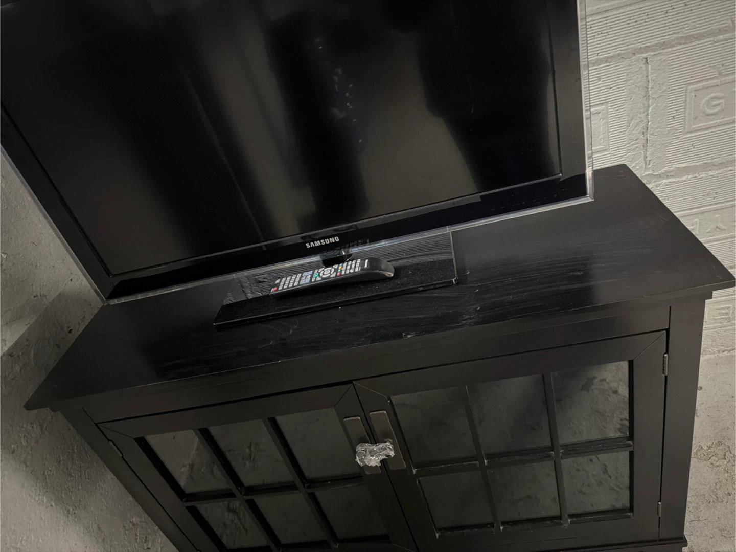 Black TV Stand Cabinet - photo 3