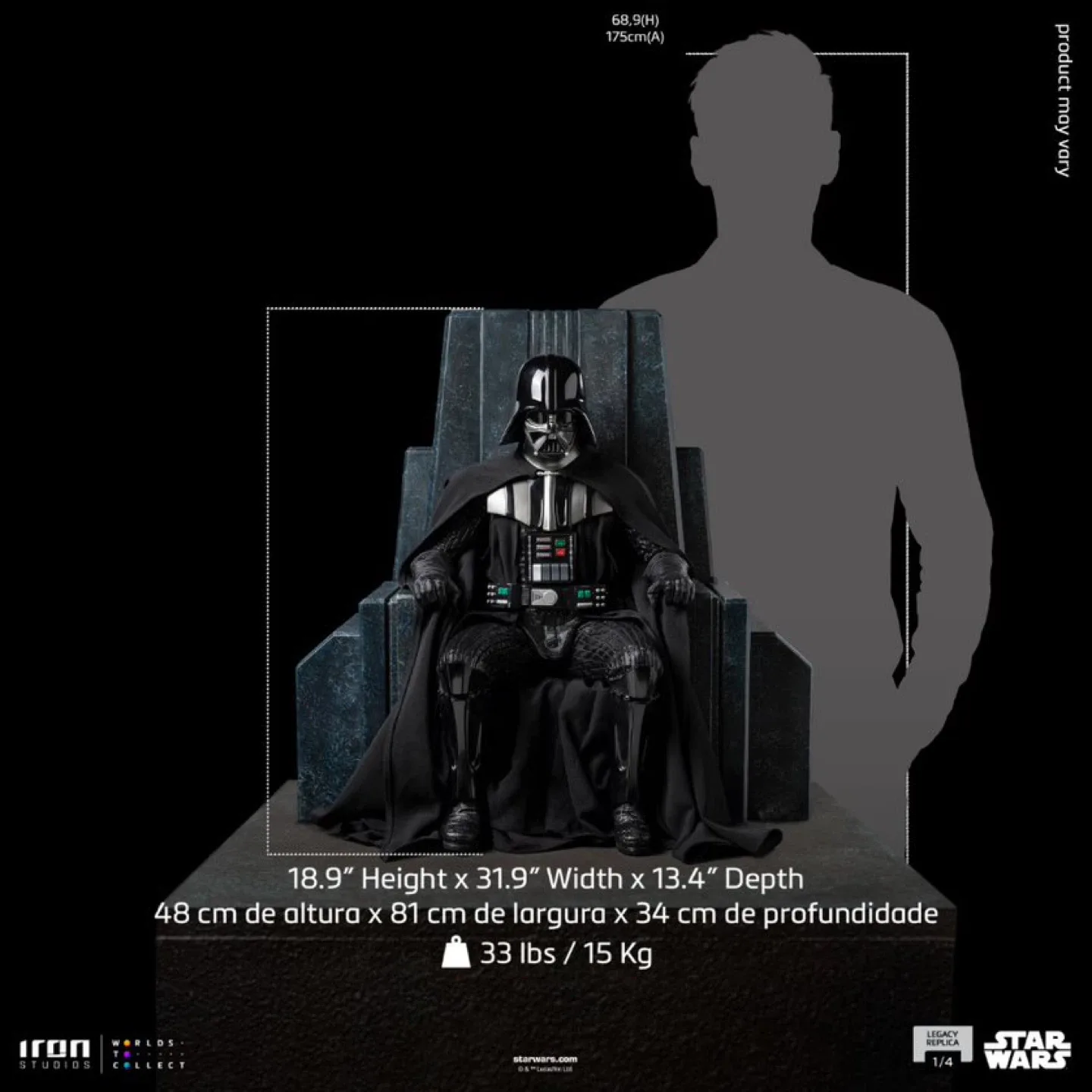 Iron Studios Darth Vader on Throne 1/4 Scale Statue image indicator(8)