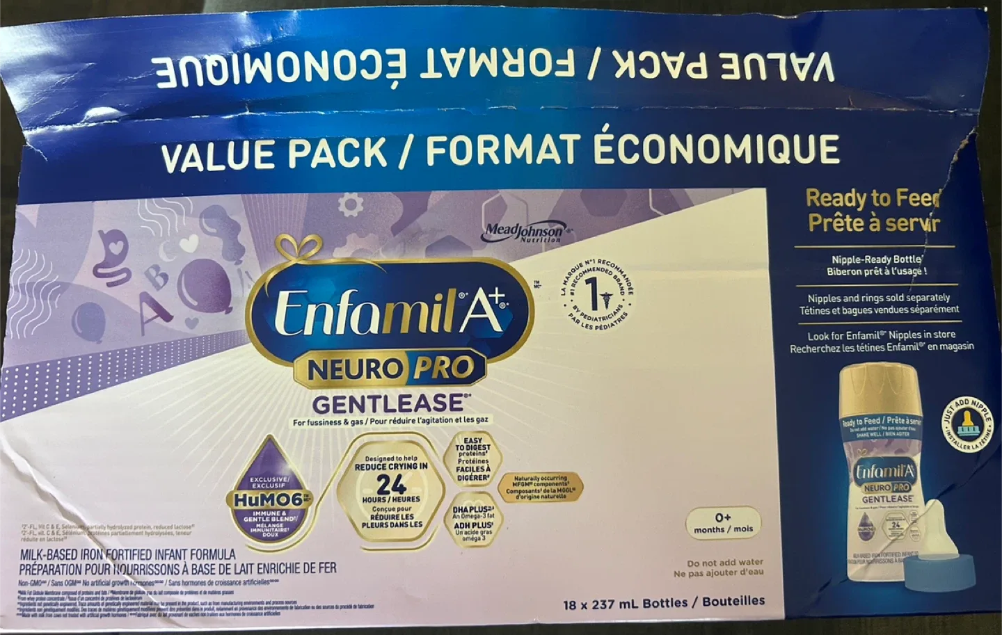 Enfamil A+ NeuroPro Gentlease Ready to Feed Bottles image indicator(4)