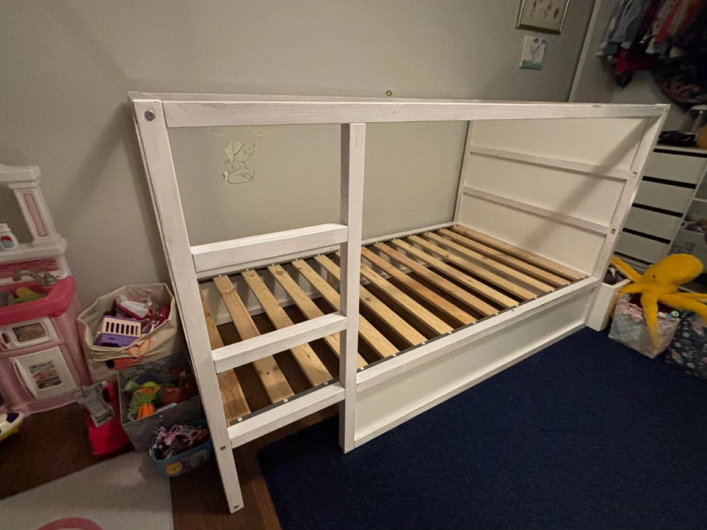 IKEA KURA Reversible Bed - White/Pine, Twin - photo 2