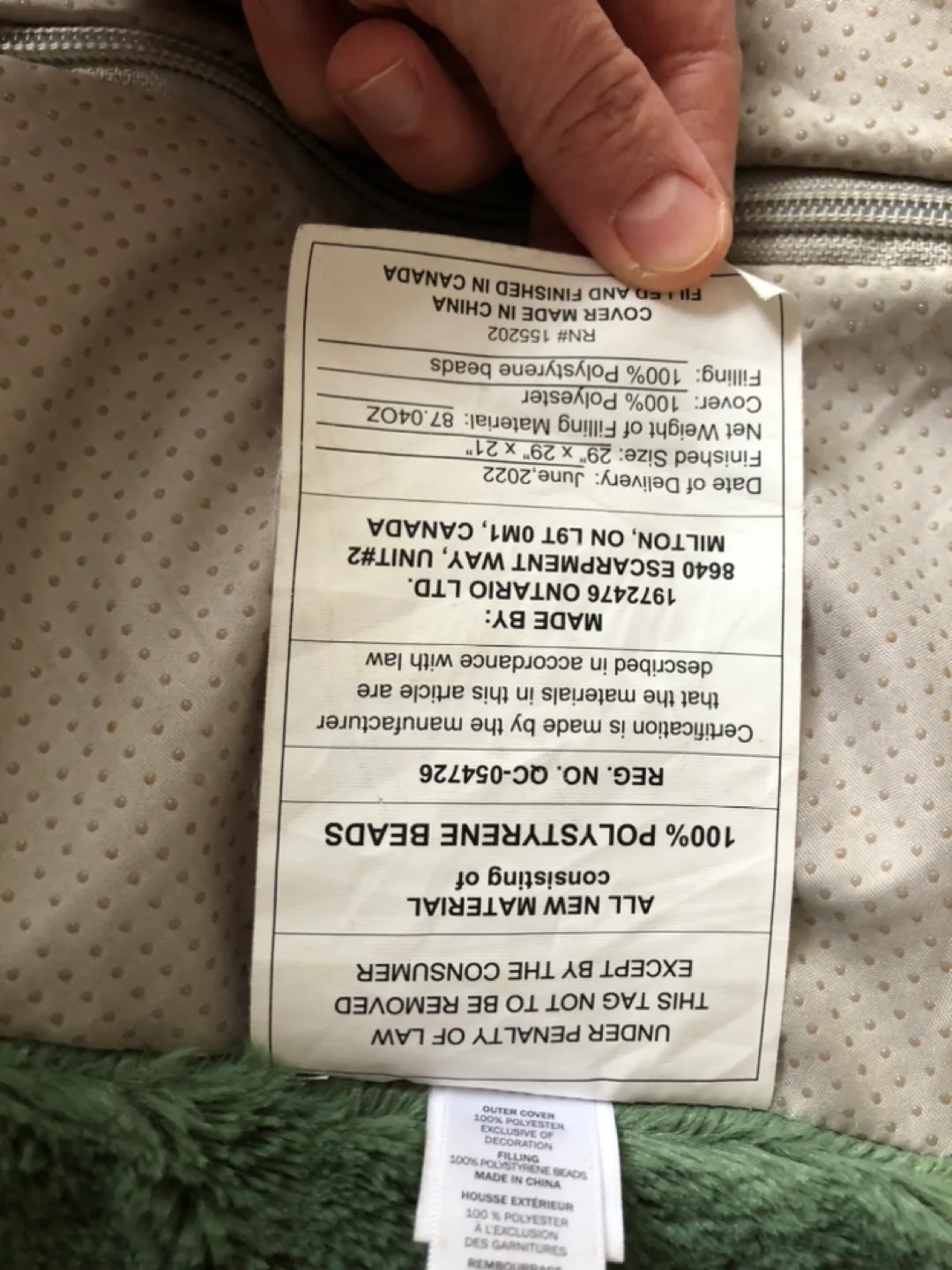 Mini Maison Alien Structured Bean Bag Chair - 29" x 29" image indicator(5)