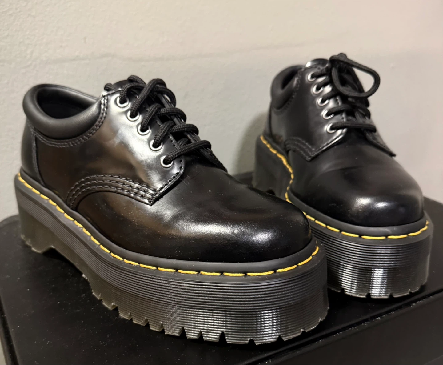 Dr. Martens 8053 Leather Platform Shoes - photo 2