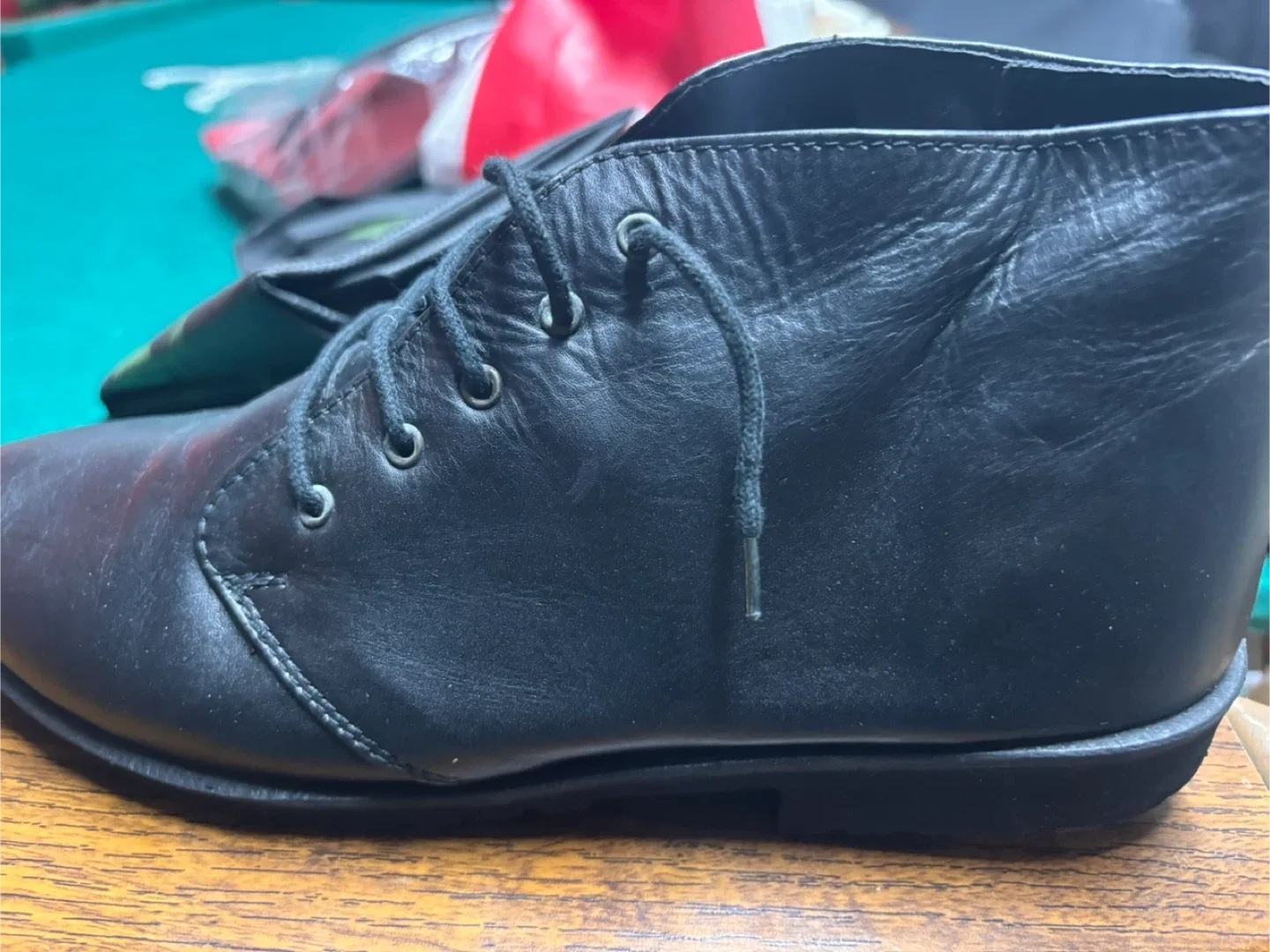 New Black Leather Ankle Boots image indicator(3)