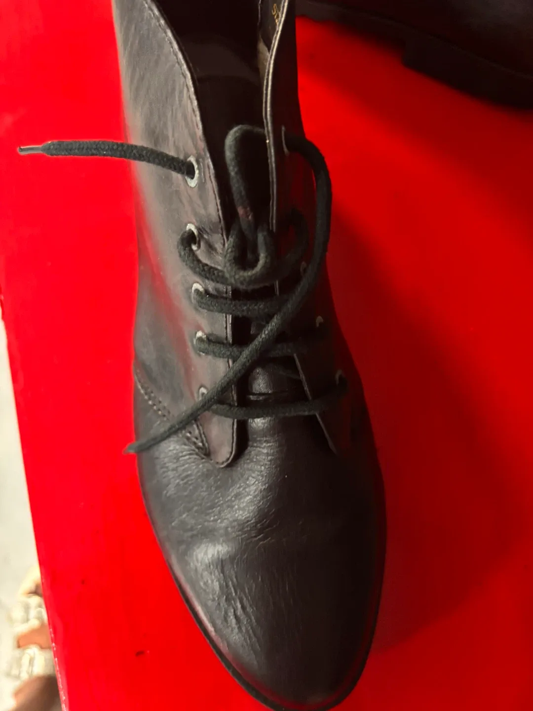 New Black Leather Ankle Boots image indicator(8)