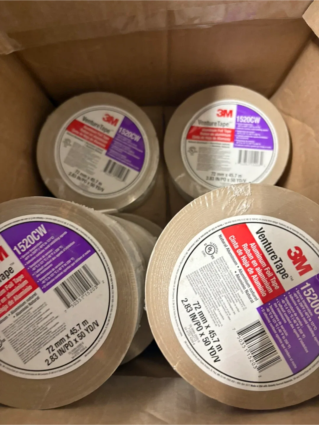 3M Venture Tape 1520CW Aluminum Foil Tape