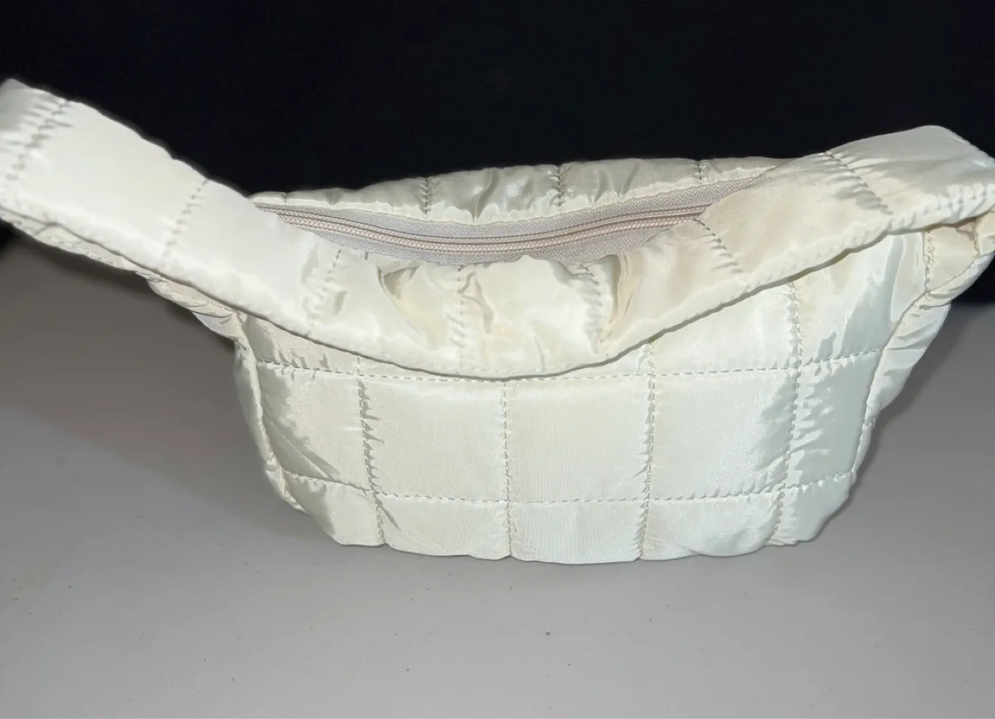 Quilted Shoulder Bag - Cream Colour image indicator(4)