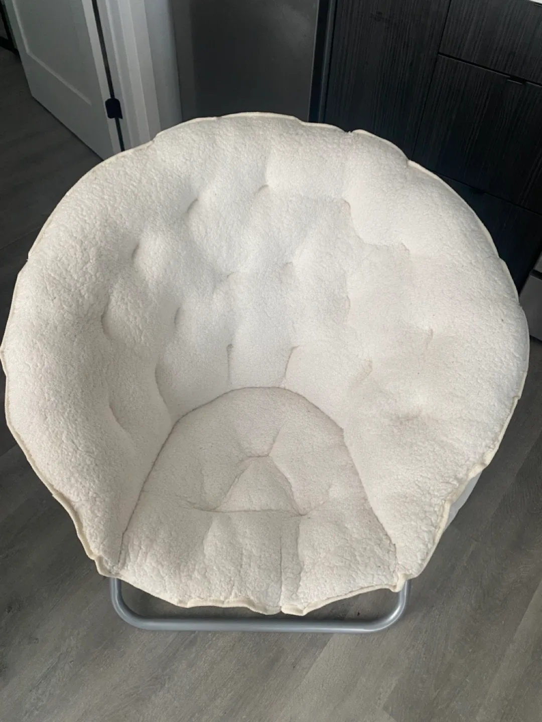 Round Accent Chair - Cream