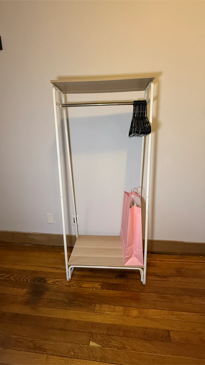Clothing Rack with Shelves