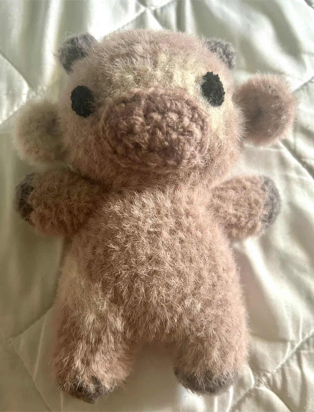 Handmade to order crochet cow plush