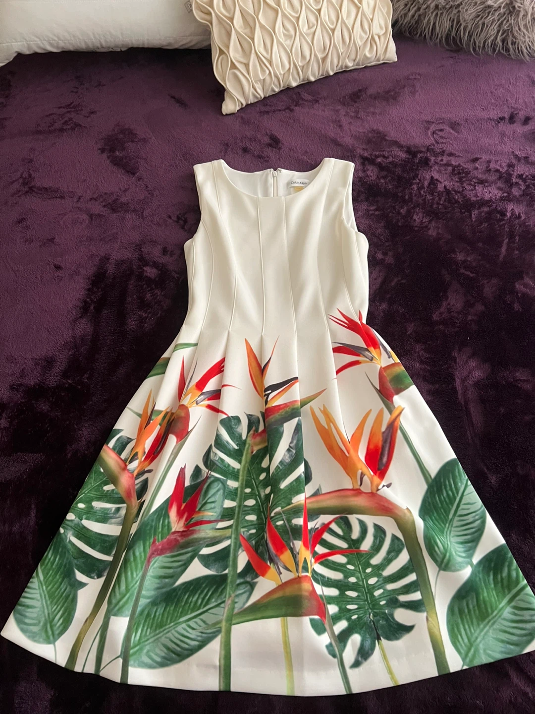 Calvin Klein Floral Print Dress - Size 4 - photo 2