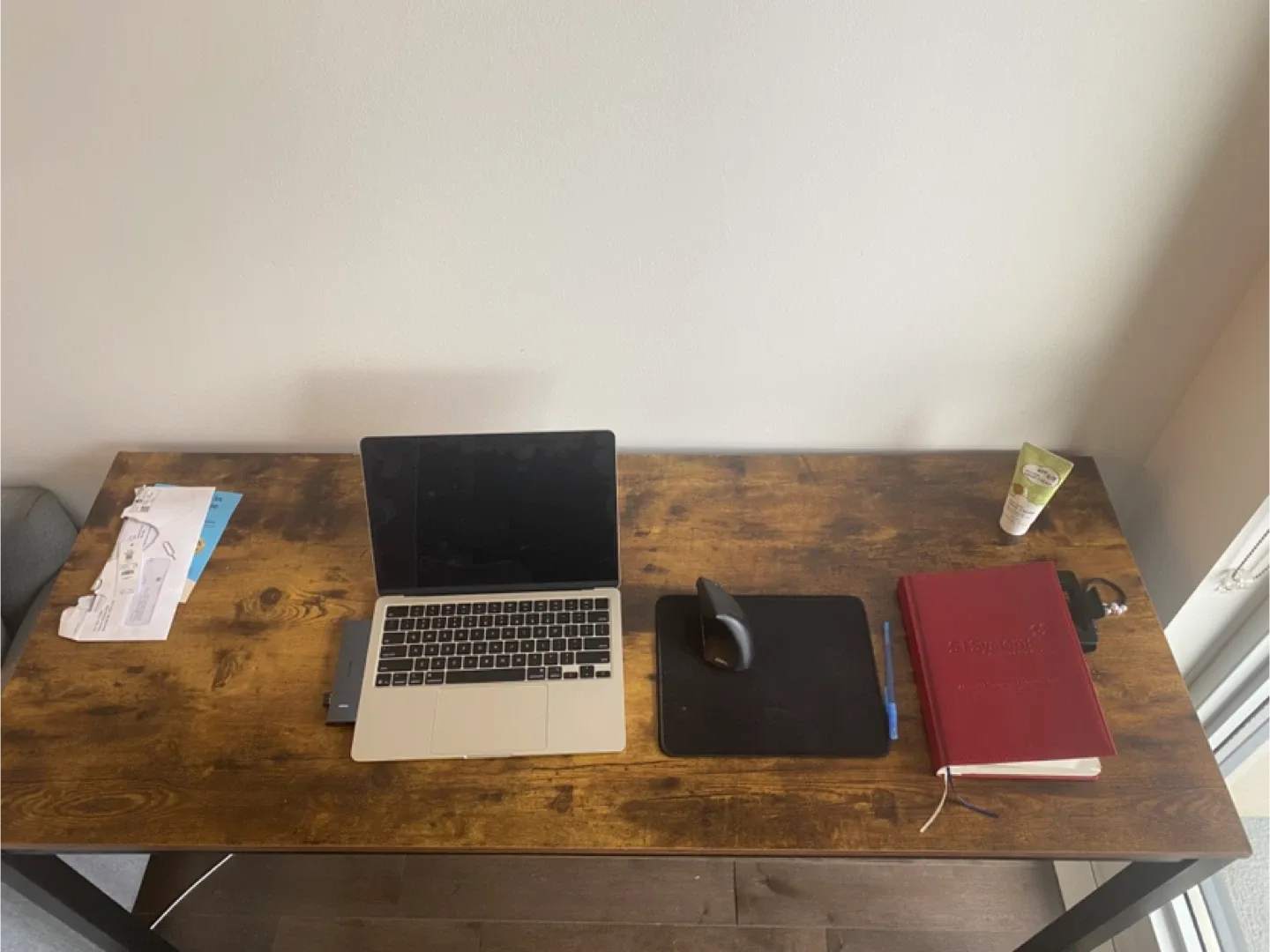 Rustic Brown Computer Desk image indicator(2)