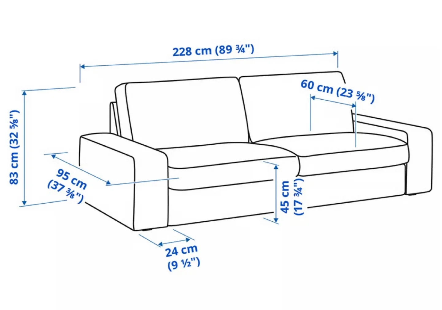 IKEA - Grey Loveseat Sofa image indicator(6)