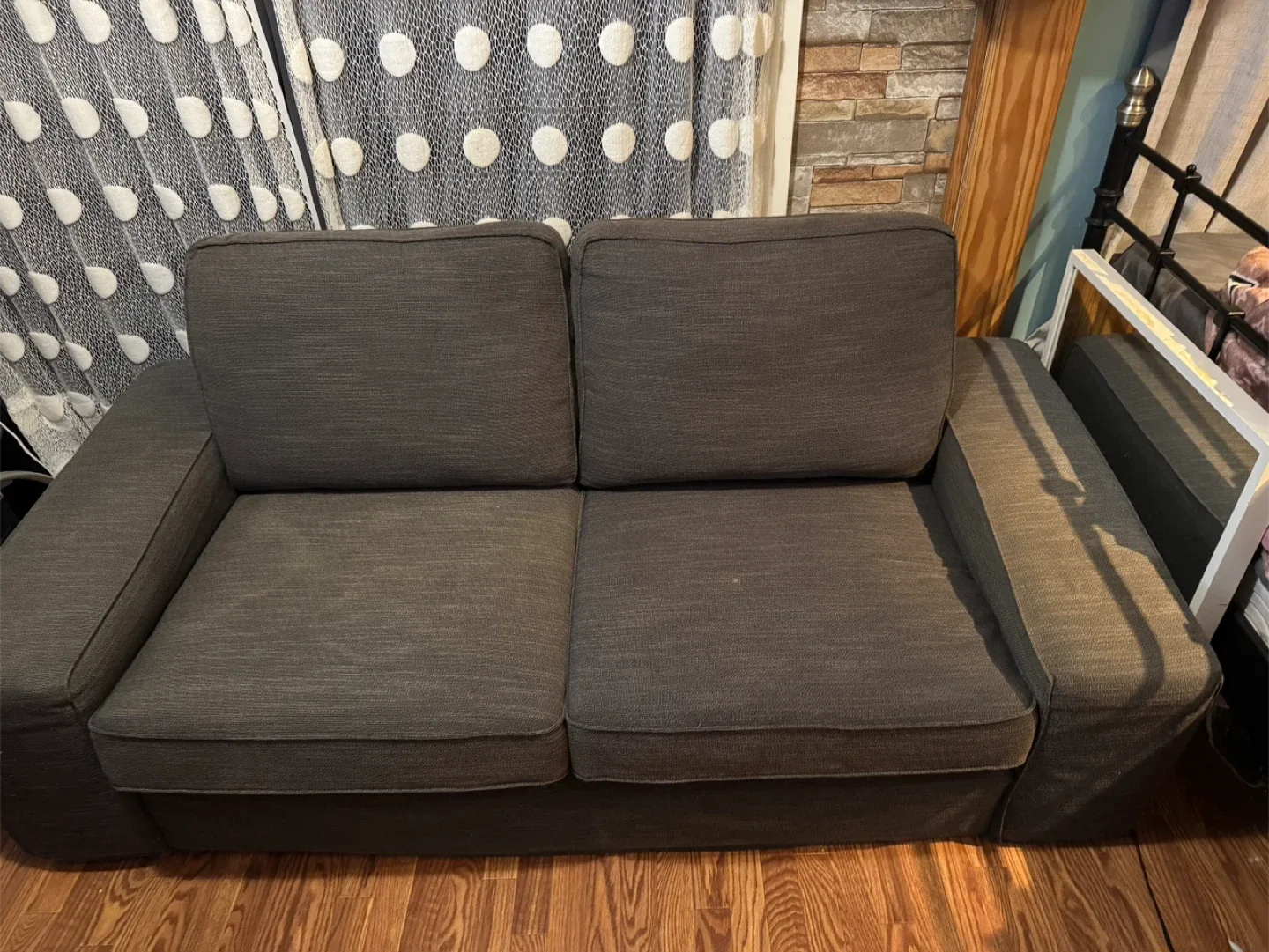 IKEA - Grey Loveseat Sofa image indicator(3)