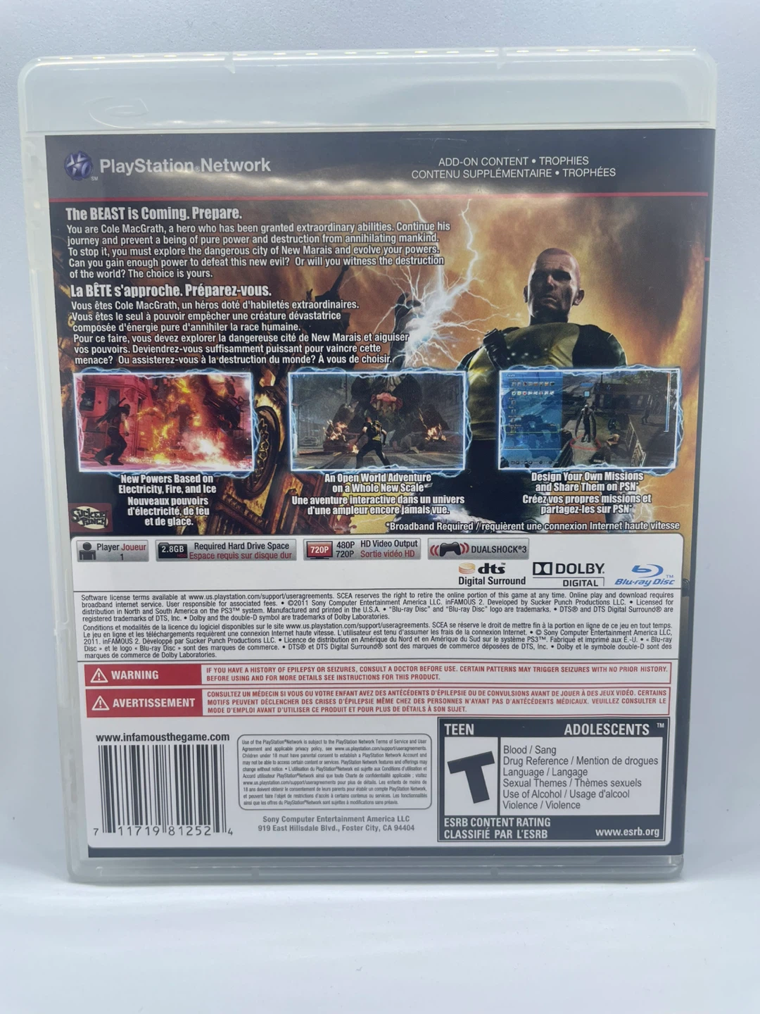 Infamous 1 & 2 PS3 Games - photo 5