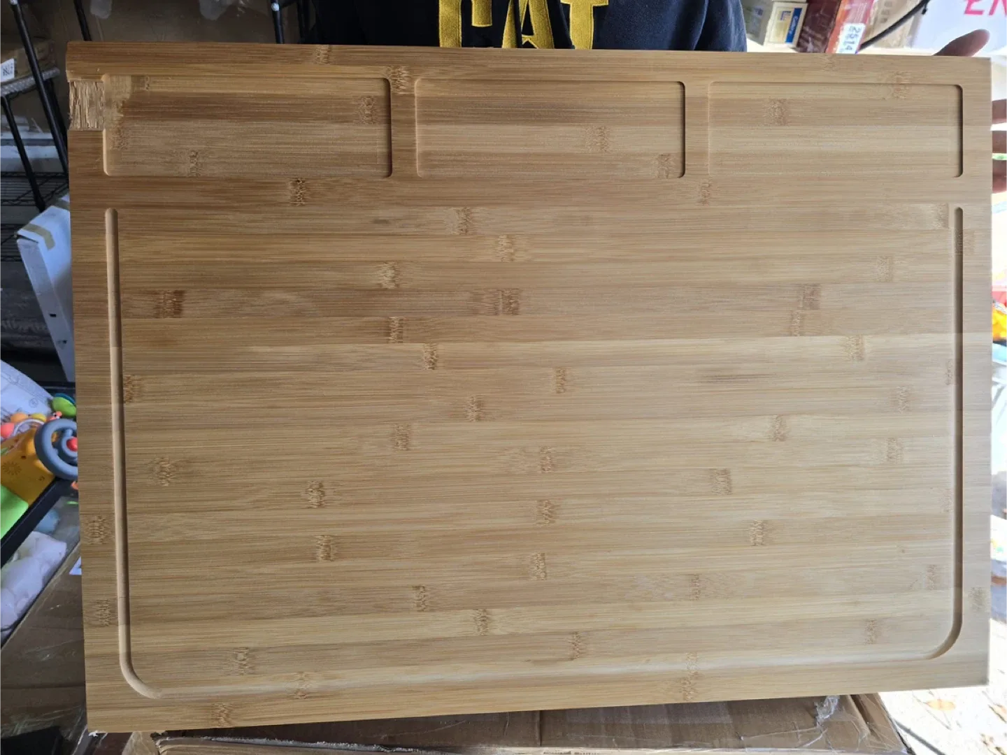 Bamboo Tray Table with Handles image indicator(2)