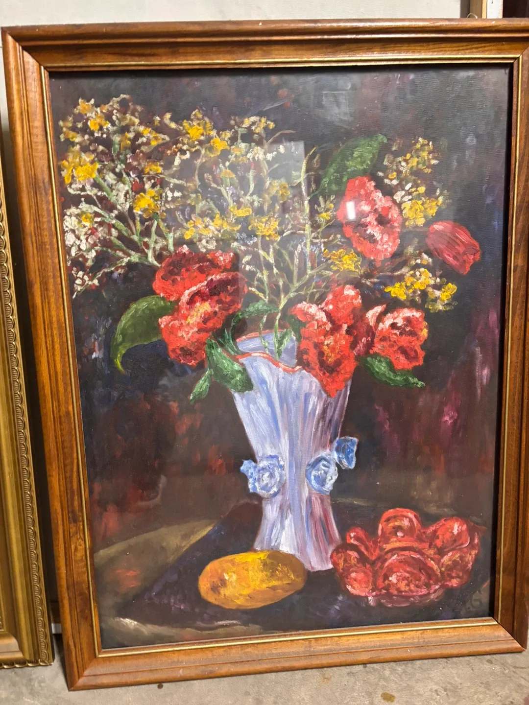 Framed Floral and Landscape Paintings each $5