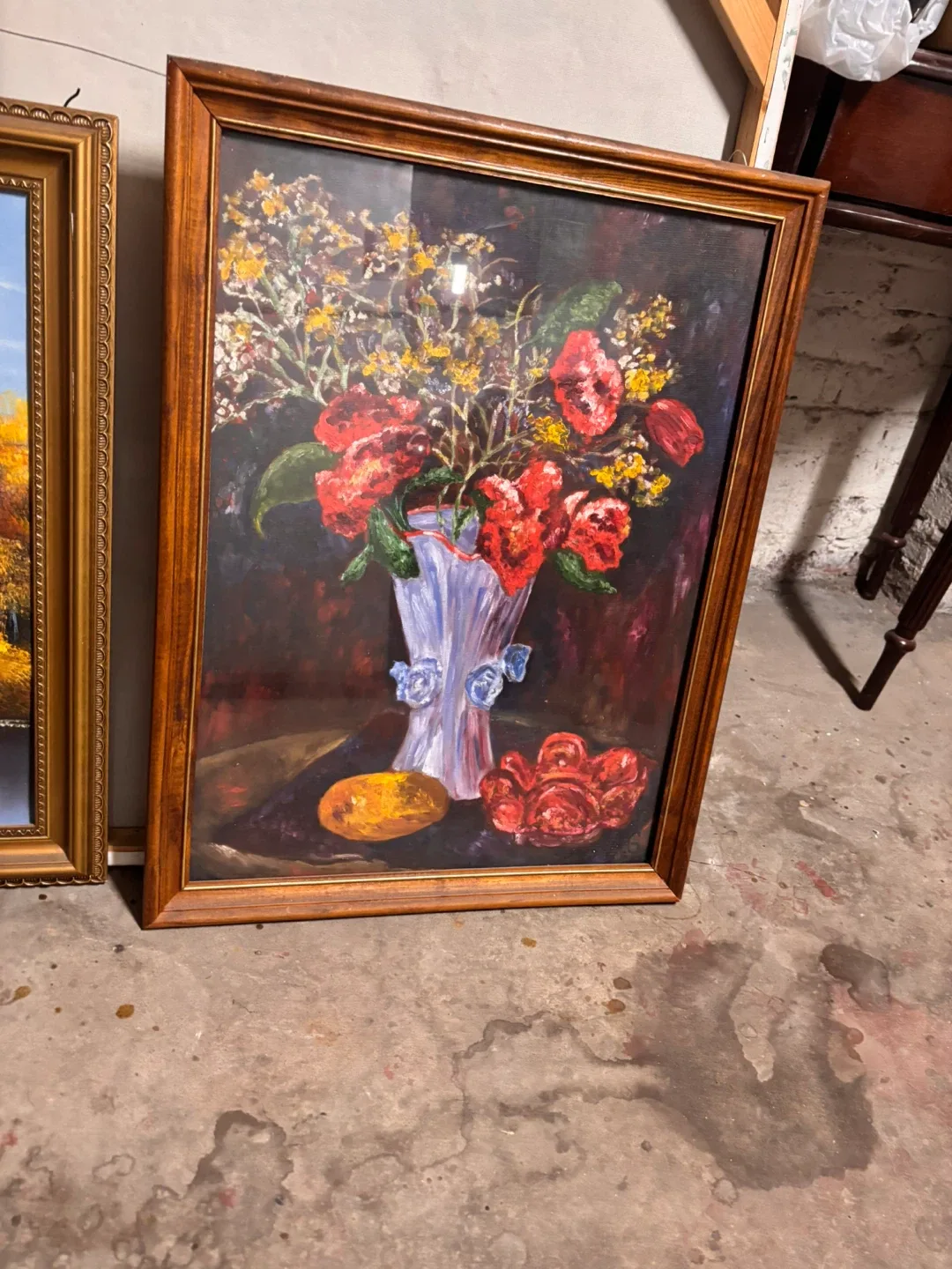 Framed Floral and Landscape Paintings each $5 image indicator(2)