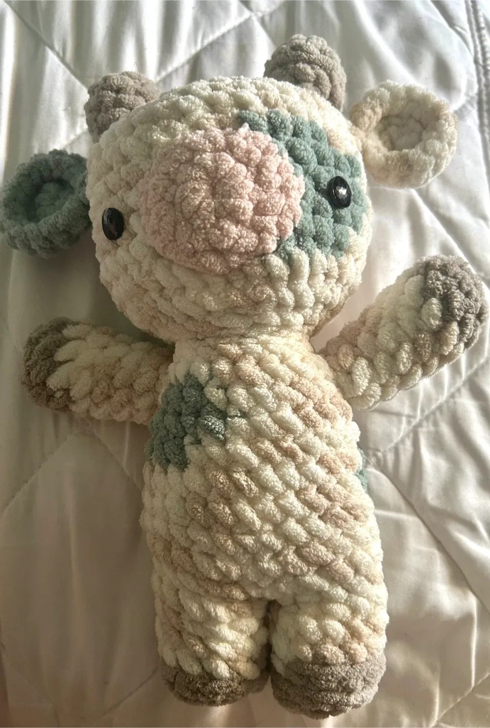 Handmade to order crochet cow plush image indicator(3)