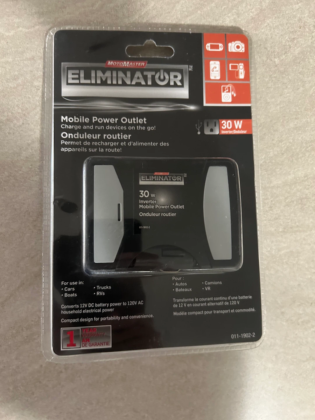 #Cleanout MotoMaster 30W Mobile Power Outlet and Inverter - New - photo 2