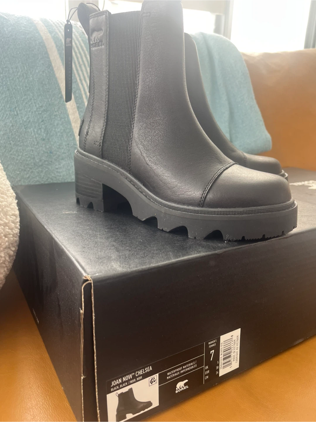 Sorel Joan Now Chelsea Boots - Black, Size 7 - photo 2