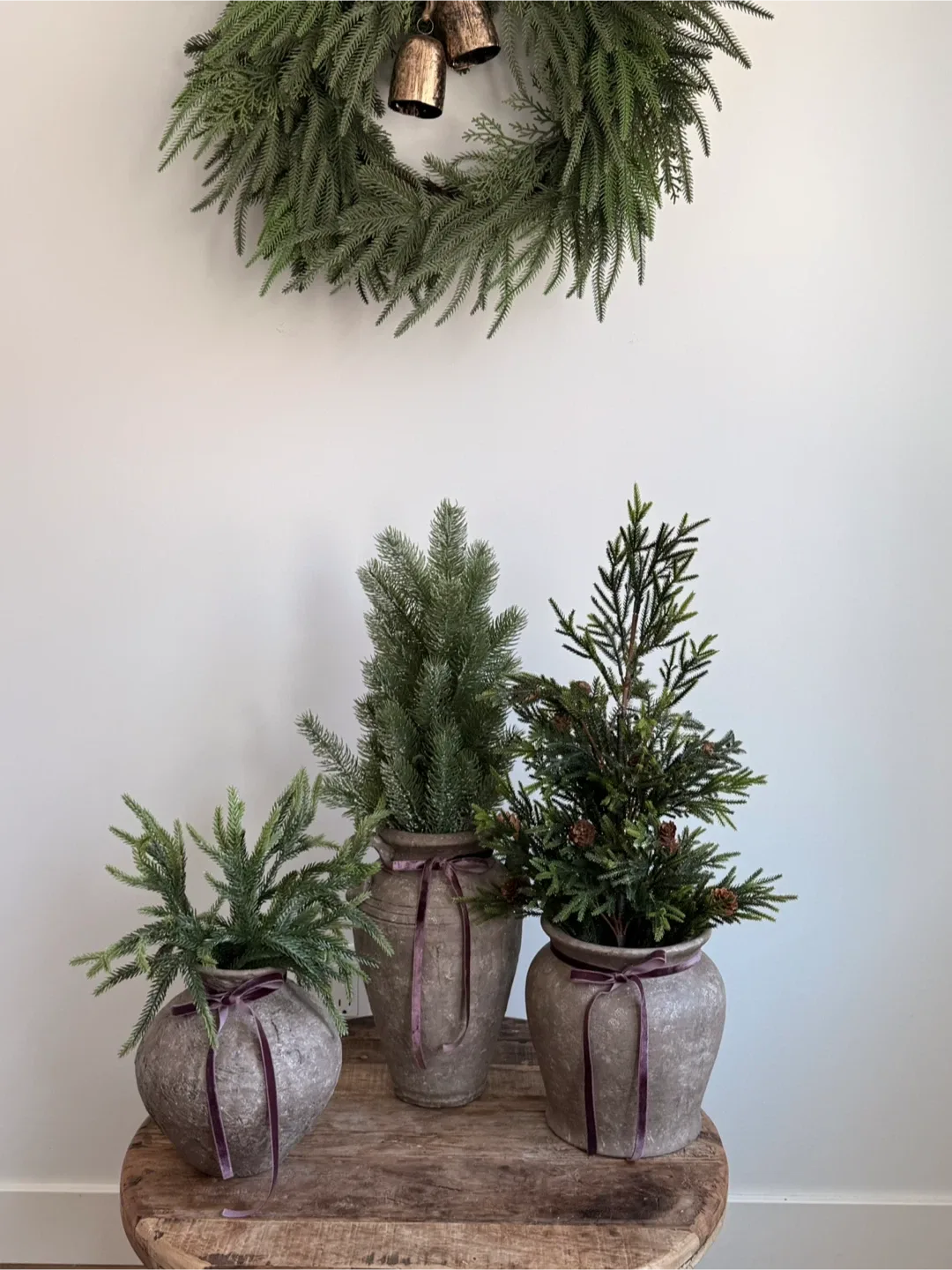 Potted Faux Christmas Trees