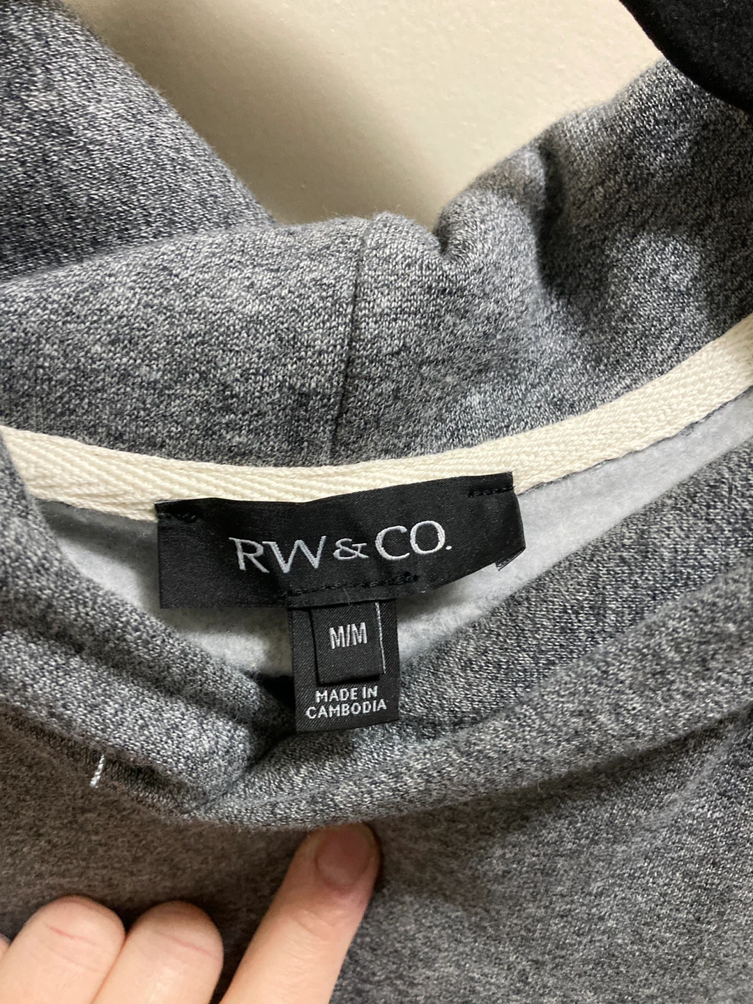 #Cleanout RW & Co Grey Fleece Hoodie (Men’s Medium) - New - photo 4