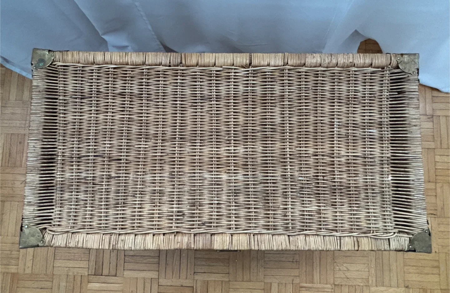 Vintage Wicker Storage Trunk image indicator(4)