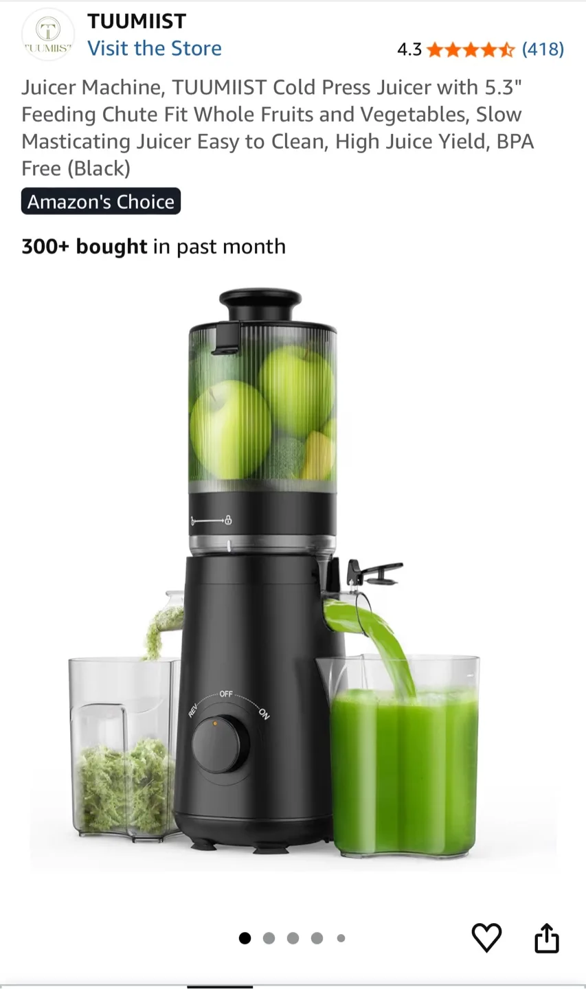 TUUMIIST Juicer Machine- Black