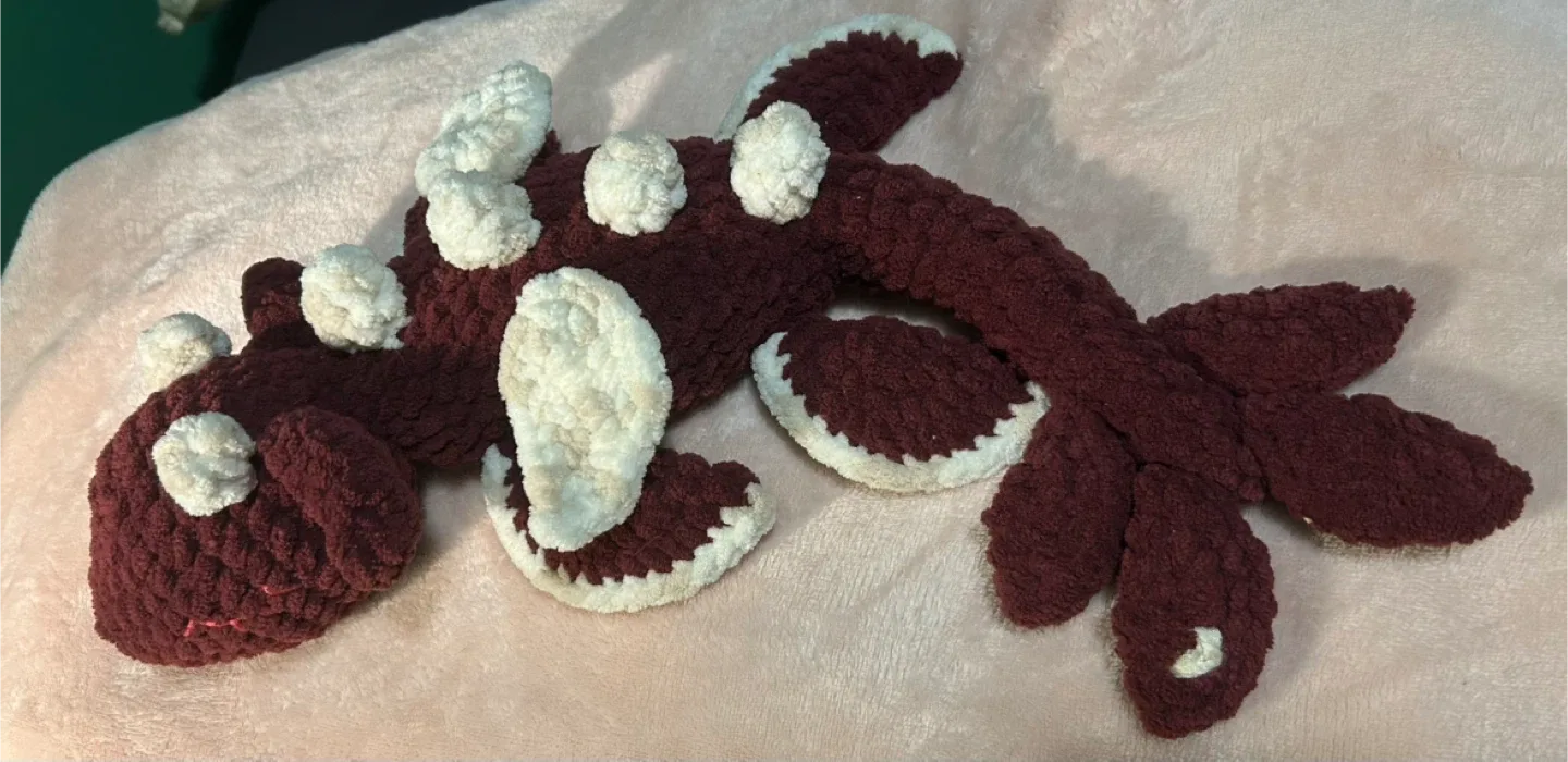 Handmade crochet plush nessie image indicator(3)