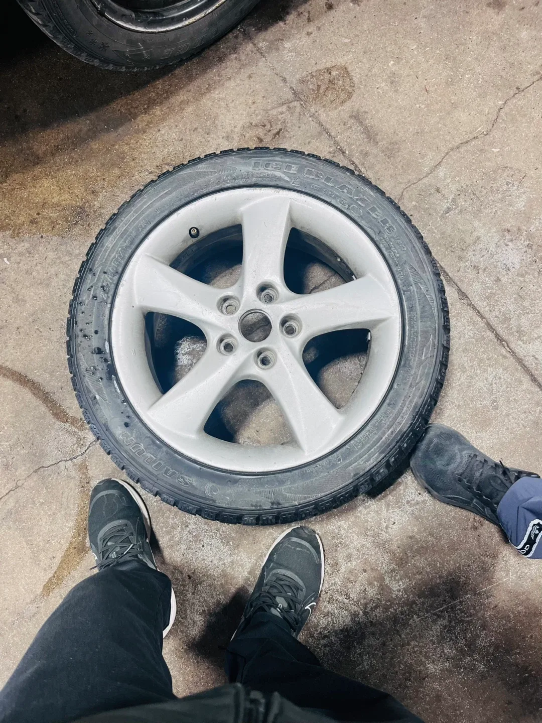 Used Tire on Rim