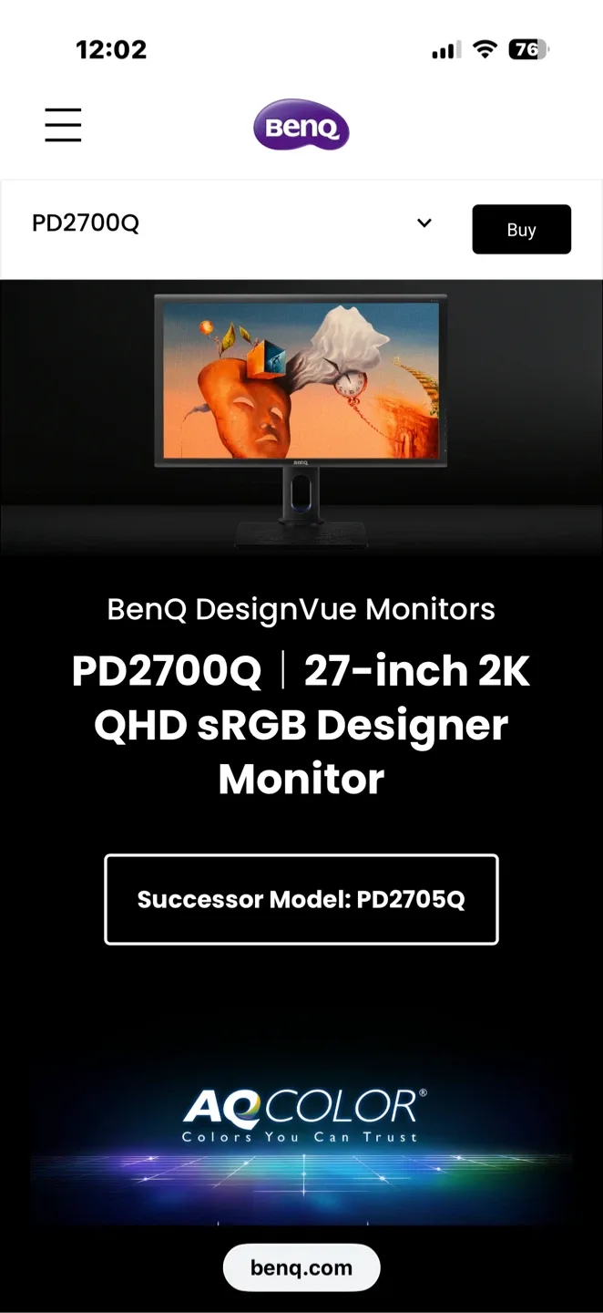 BenQ PD2700Q 27-inch 2K QHD sRGB Designer Monitor image indicator(8)